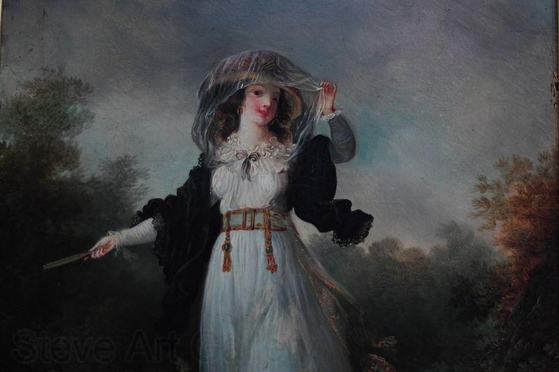 John Frederick Herring Jeune femme dans un paysage Spain oil painting art